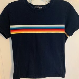 rainbow striped Brandy Melville tee!